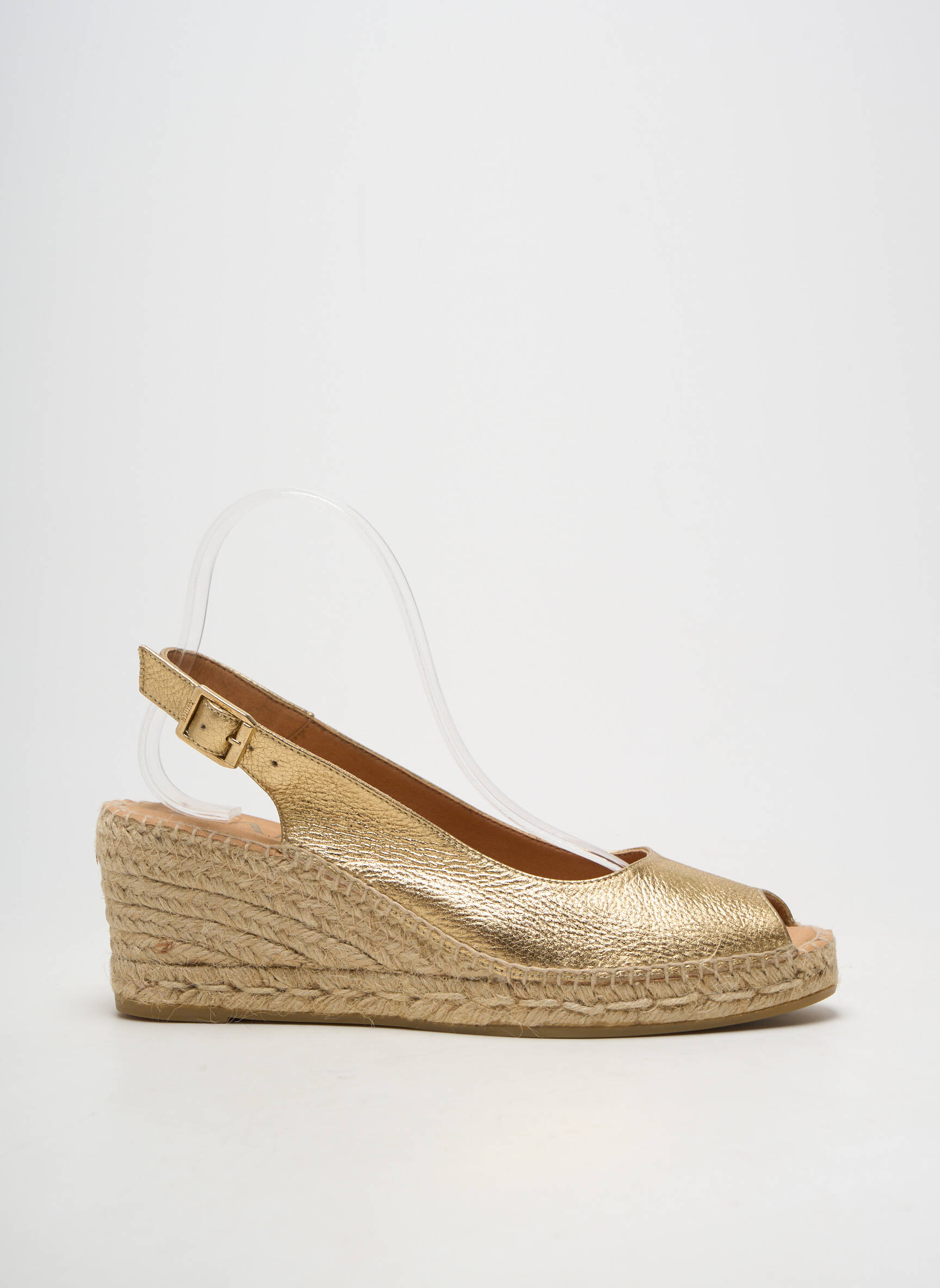Espadrile închidere cu buclă(e) toc de 7 la 9 cm auriu KANNA femeie