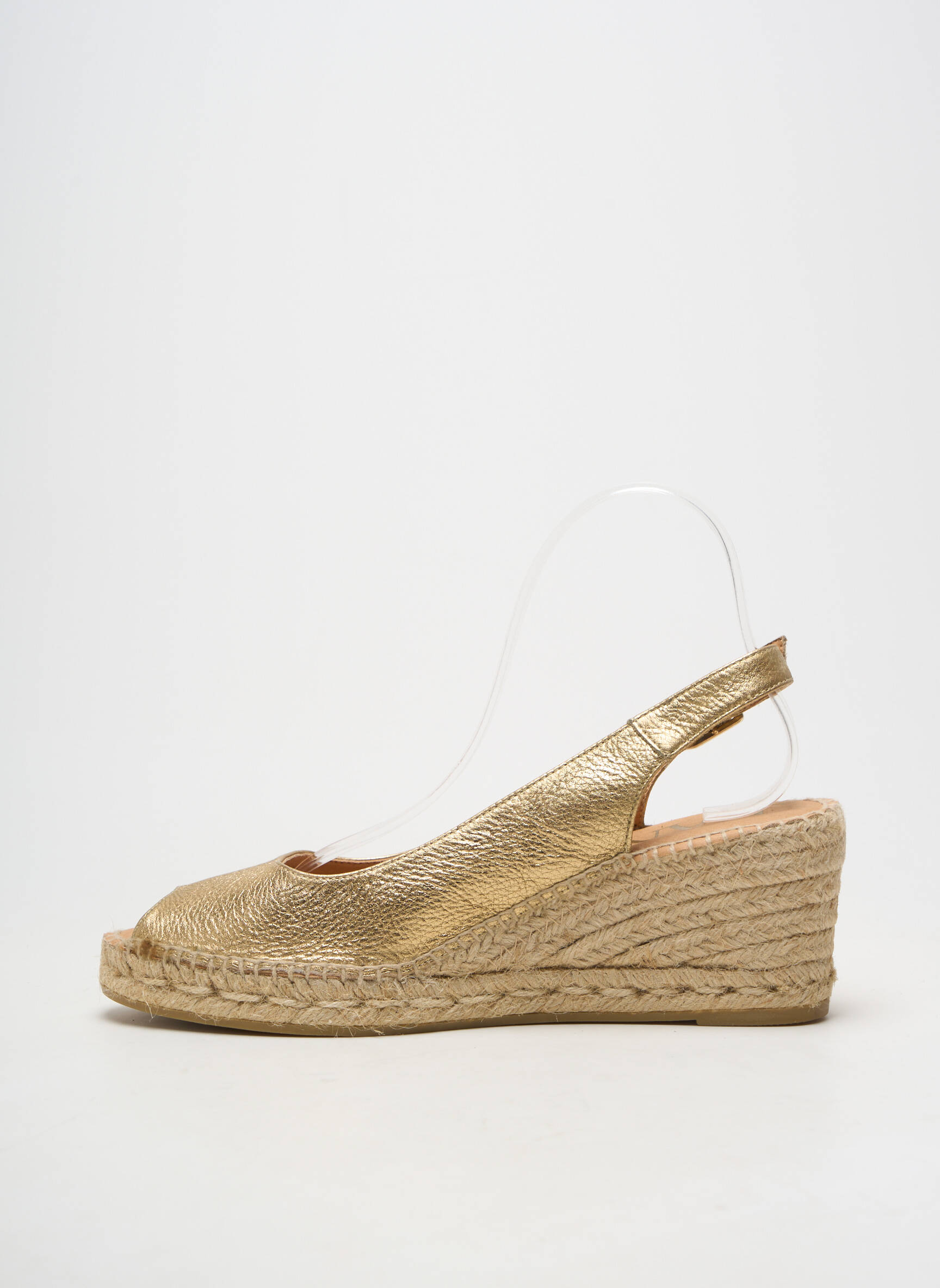 Espadrile închidere cu buclă(e) toc de 7 la 9 cm auriu KANNA femeie