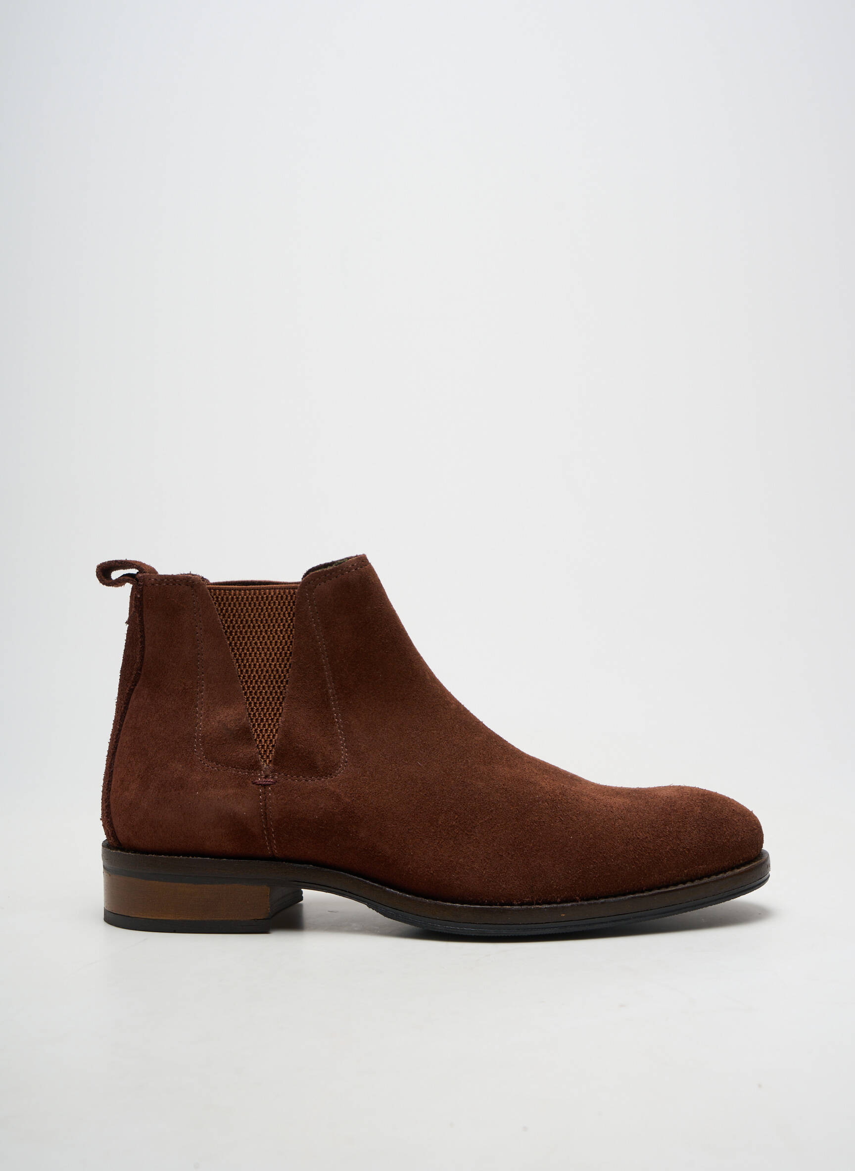Botine/ghete vârf rotund toc mic maro ROOTSHELTER bărbat
