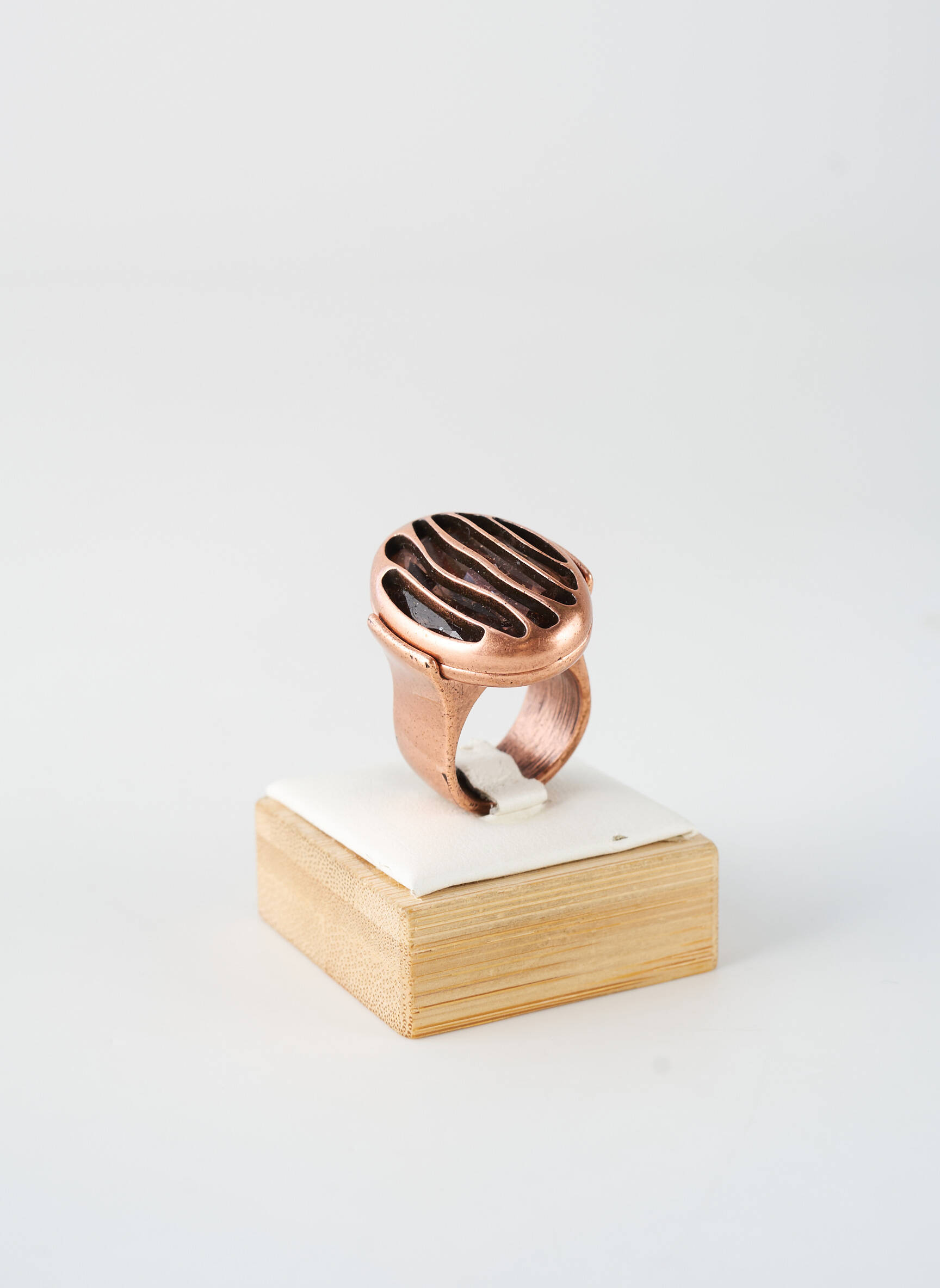 Inel materiale metalice roz KONPLOTT femeie
