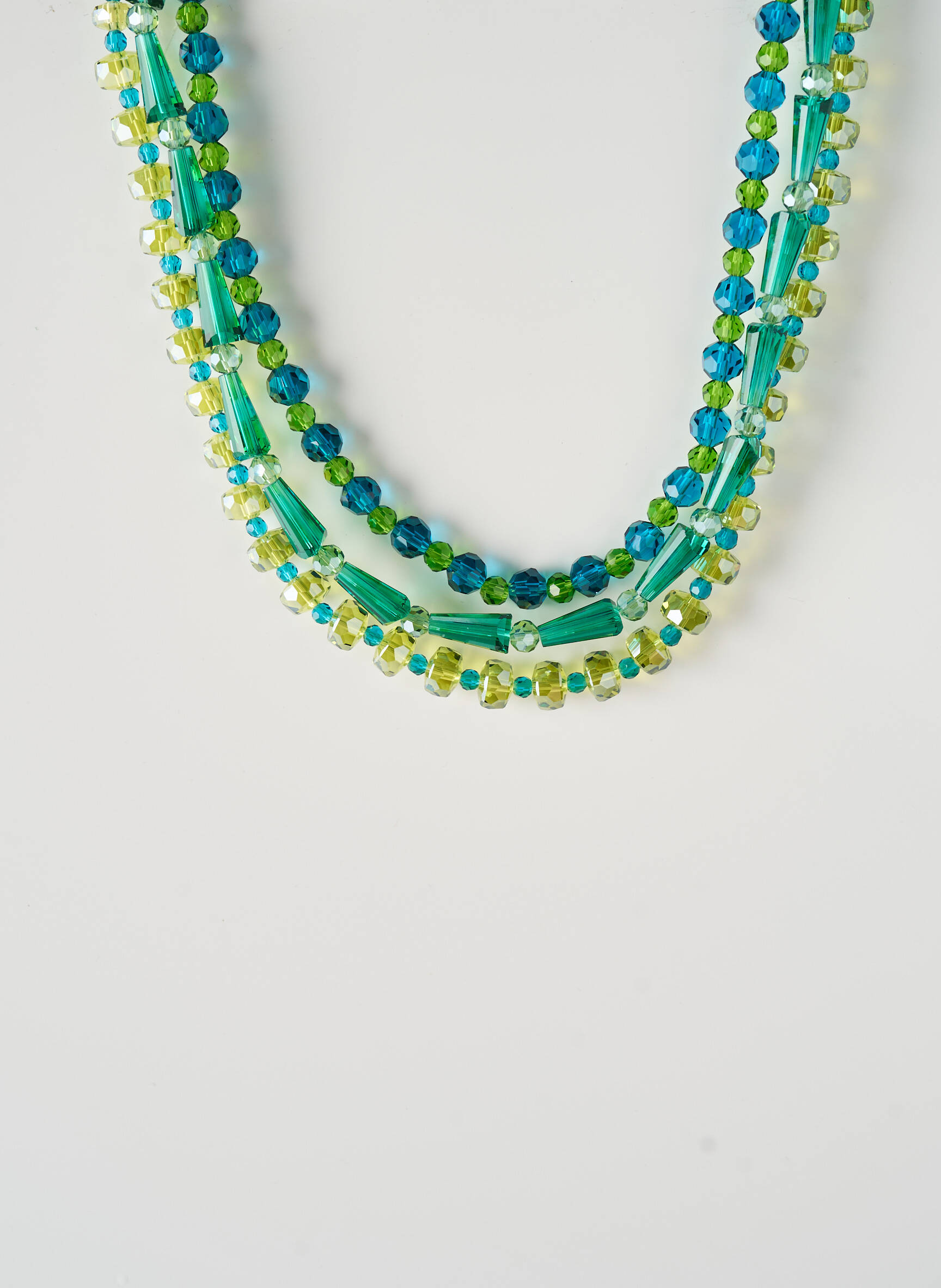 Colier ornament cu mărgele verde KONPLOTT femeie
