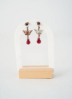 Cercei ornament piatră roșu KONPLOTT femeie
