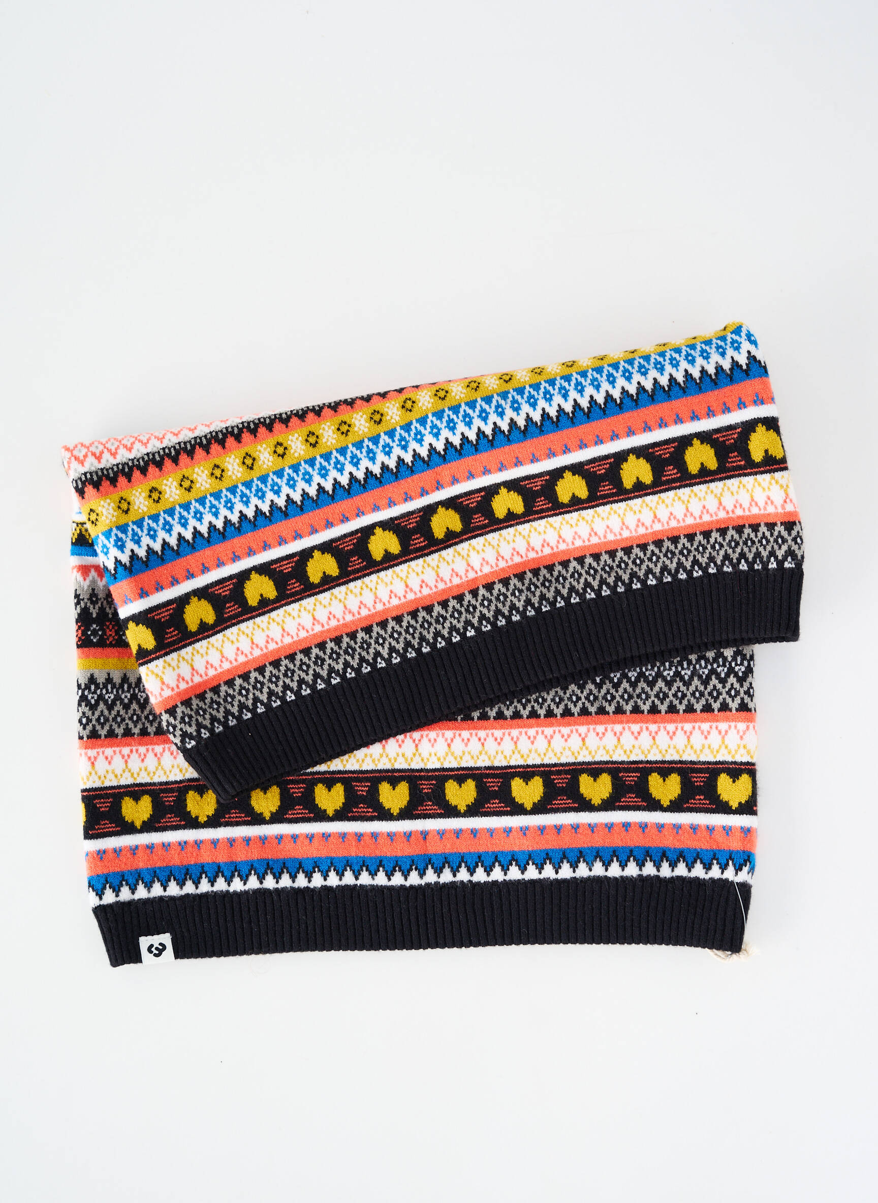 Guler / eșarfă de gât elasticitate negru RAGWEAR fată