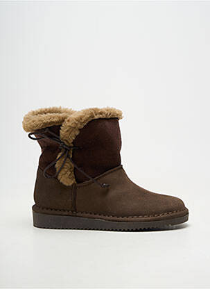 Botine/ghete material neted vârf rotund maro BELLAMY fată