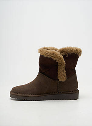 Botine/ghete material neted vârf rotund maro BELLAMY fată