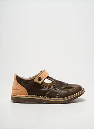 Balerine material neted vârf rotund maro KICKERS fată