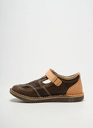 Balerine material neted vârf rotund maro KICKERS fată