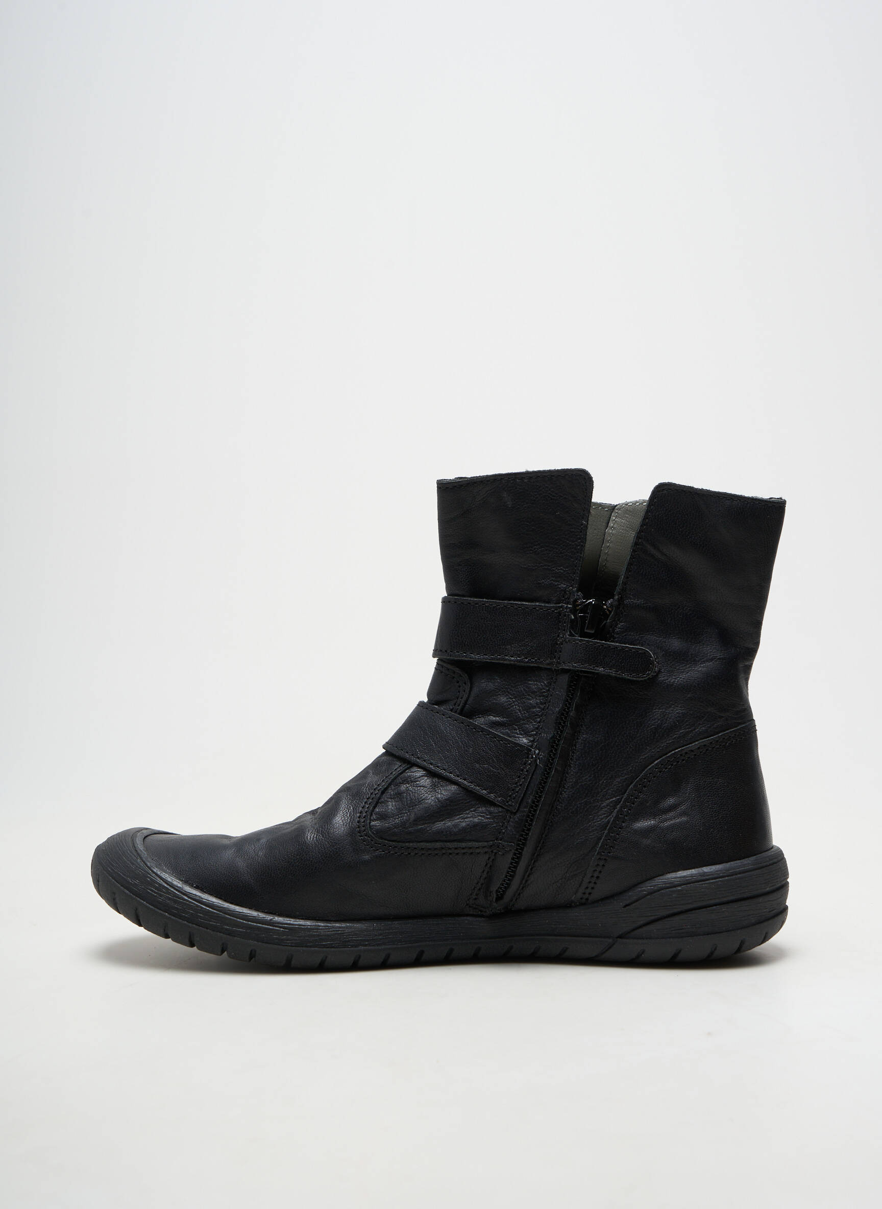 Botine/ghete material neted toc plat până la 3 cm negru BELLAMY femeie