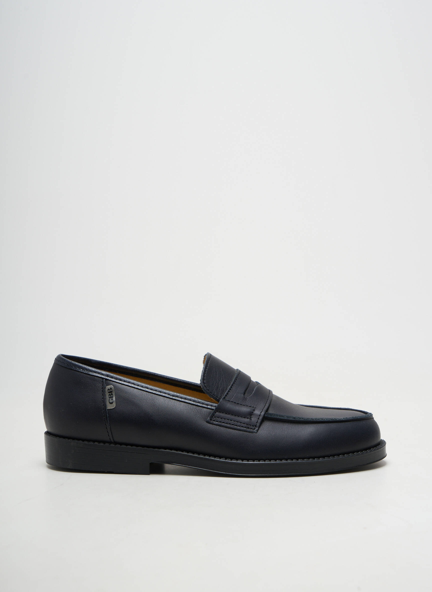 Mocasini material neted toc plat până la 3 cm albastru GBB femeie