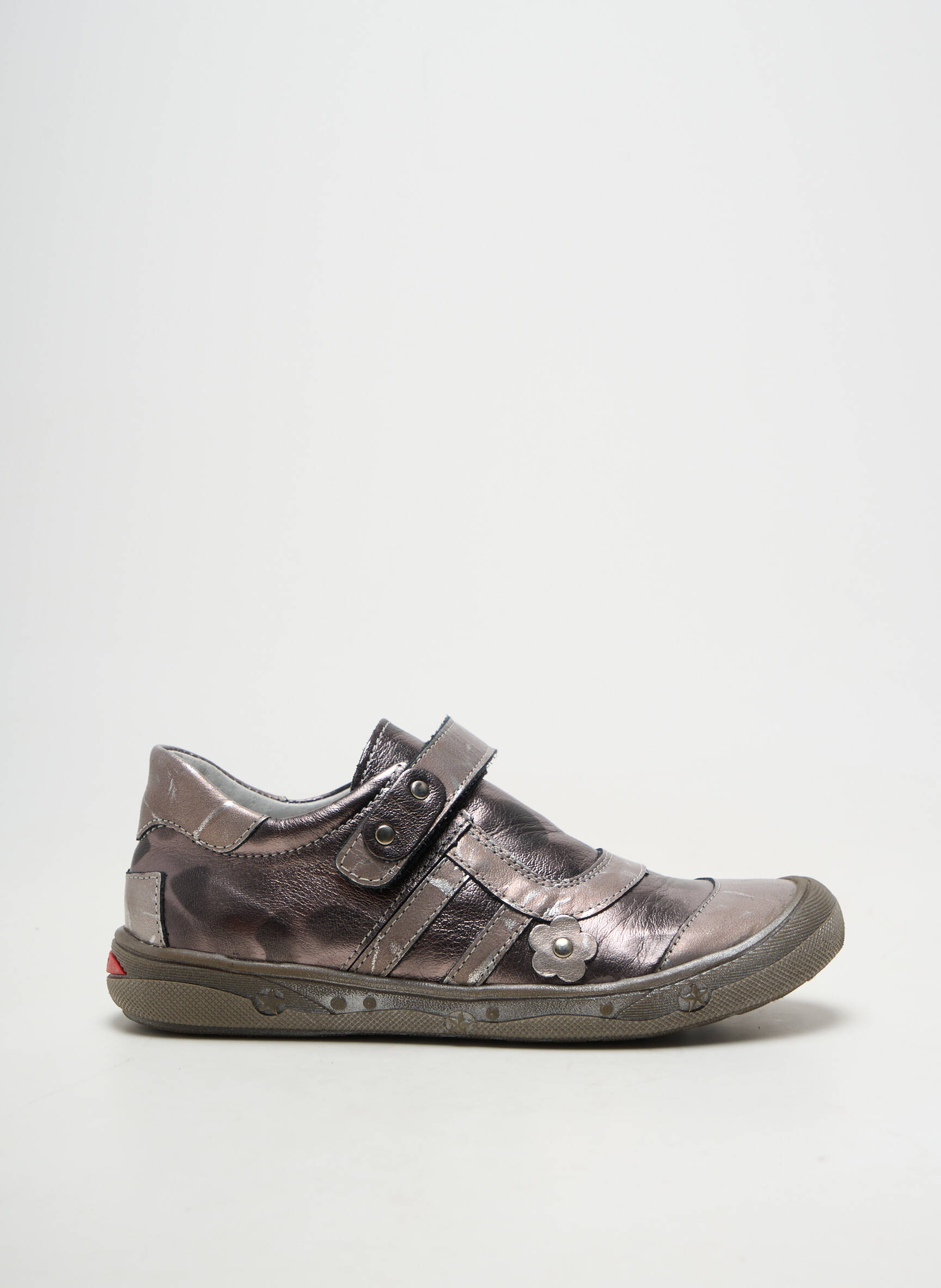 Adidași material neted vârf rotund gri BELLAMY fată