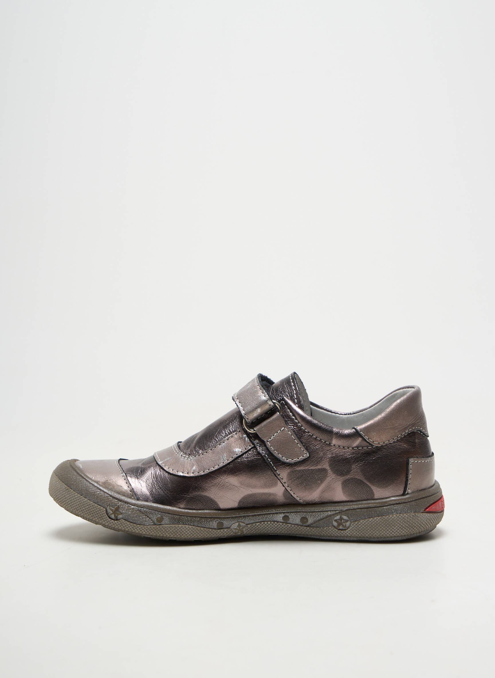 Adidași material neted vârf rotund gri BELLAMY fată