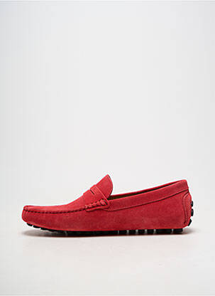 Pantofi de barcă vârf rotund vârf rotund roșu LES MOCASSINS TROPEZIENS bărbat