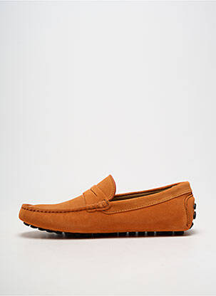 Pantofi de barcă vârf rotund vârf rotund portocalie LES MOCASSINS TROPEZIENS bărbat