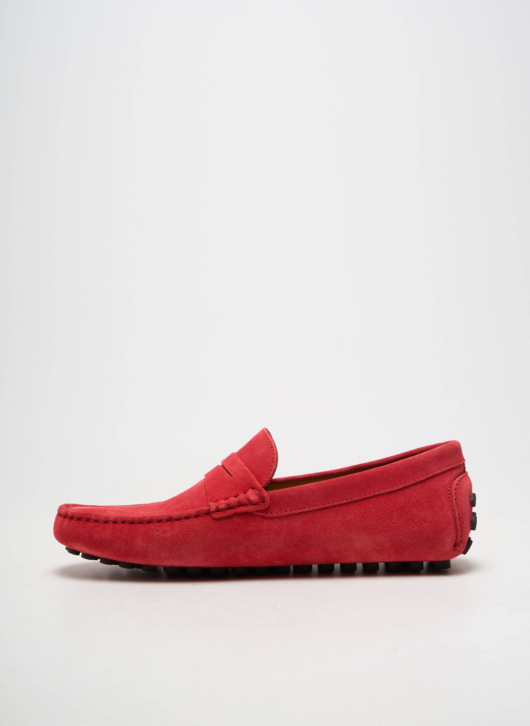 Pantofi de barcă vârf rotund vârf rotund roșu LES MOCASSINS TROPEZIENS bărbat