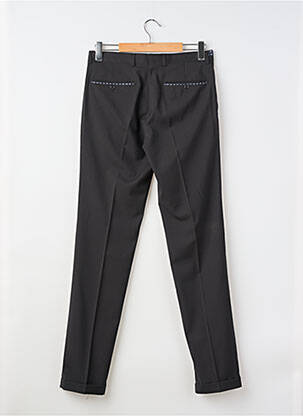 Pantalon slim talie cu cleme talie înaltă negru DO REGO & NOVOA bărbat