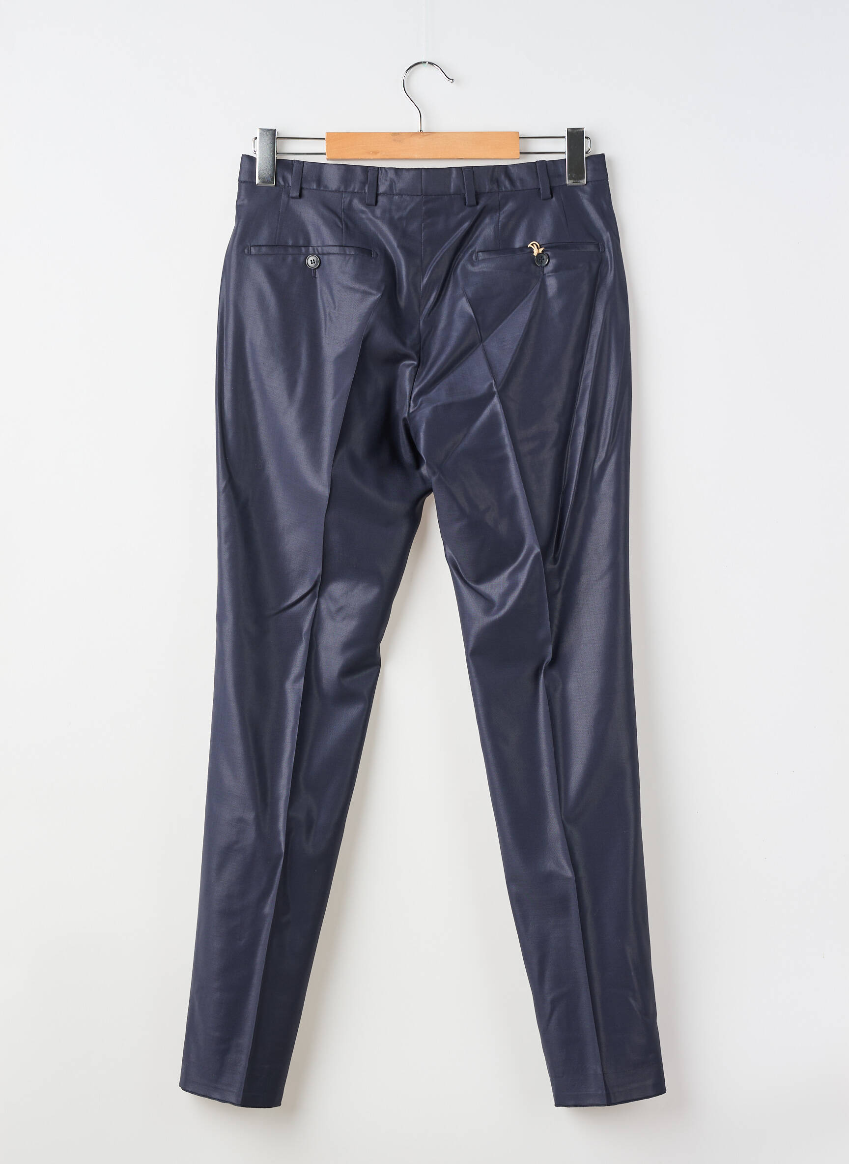 Pantalon slim talie cu cleme mărime normală albastru DIGEL bărbat