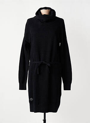 Rochie pulover strânsă pe partea de jos mâneci lungi negru RAGWEAR femeie