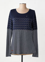 Tricou mâneci lungi mâneci lungi albastru RAGWEAR femeie