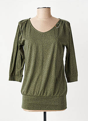 Tricou mâneci 3/4 mâneci 3/4 verde RAGWEAR femeie