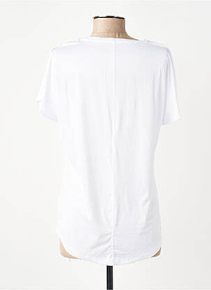 Tricou guler în v mâneci scurte alb DARE 2 BE femeie