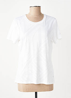 Tricou elasticitate mâneci scurte alb LUHTA femeie