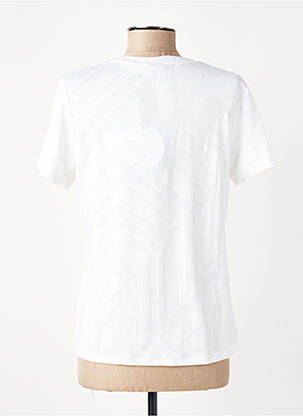 Tricou elasticitate mâneci scurte alb LUHTA femeie