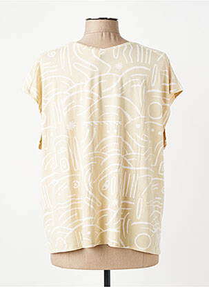Tricou imprimeu fantezie mâneci scurte bej RAGWEAR femeie