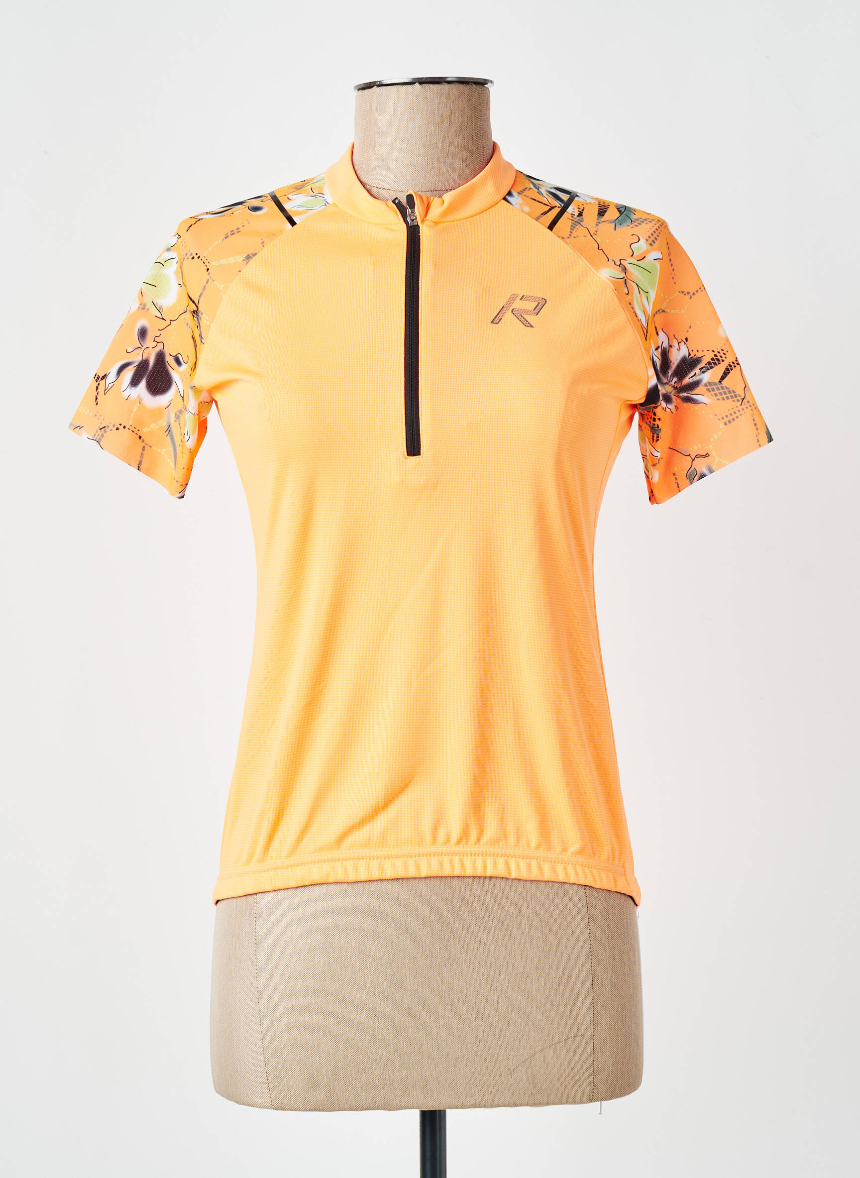 Tricou imprimeu fantezie mâneci scurte portocaliu RUKKA femeie
