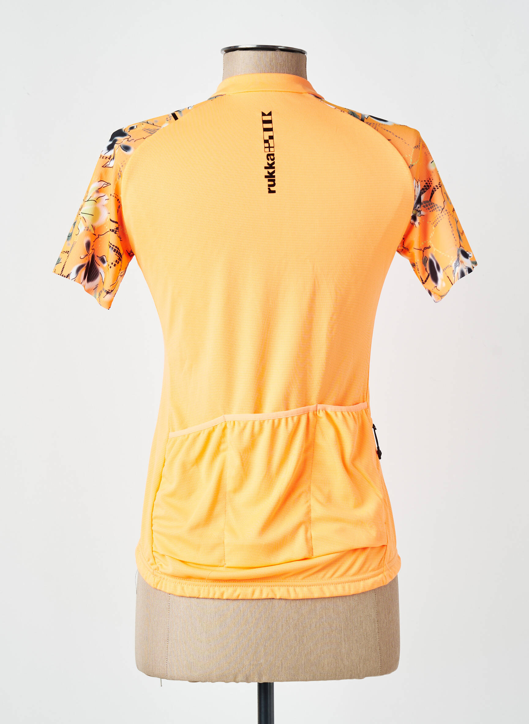 Tricou imprimeu fantezie mâneci scurte portocaliu RUKKA femeie