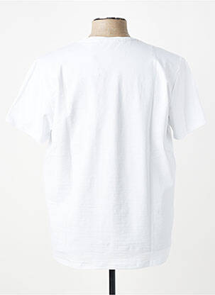 Tricou elasticitate mâneci scurte alb SUN VALLEY bărbat