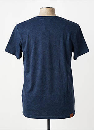 Tricou țesătură melanj mâneci scurte albastru RAGWEAR bărbat
