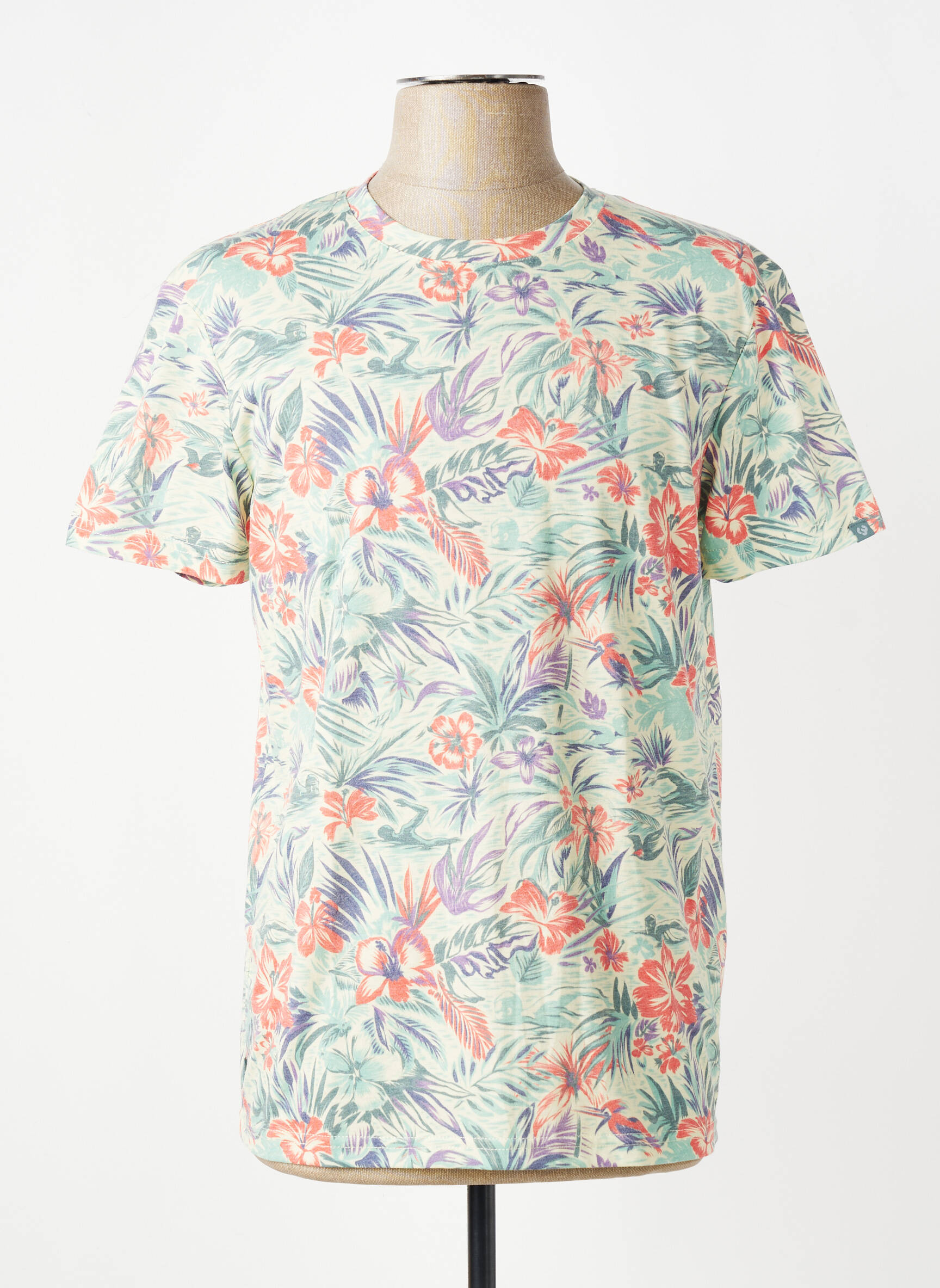 Tricou elasticitate mâneci scurte verde RAGWEAR bărbat