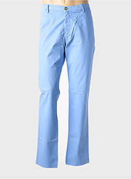 Pantalon chino țesătură poplin mărime normală albastru deschis EUROPANN bărbat