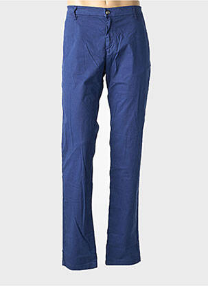Pantalon chino țesătură poplin mărime normală albastru închis EUROPANN bărbat