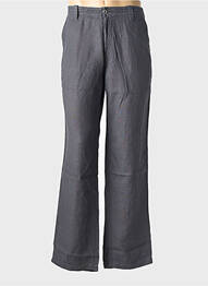 Pantalon chino țesătură poplin mărime normală gri EUROPANN bărbat