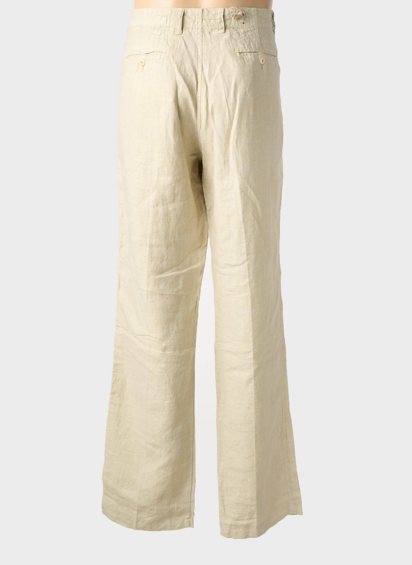 Pantalon chino țesătură poplin mărime normală bej EUROPANN bărbat