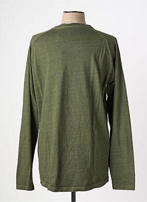 Tricou guler tunisian mâneci lungi verde IRON AND RESIN bărbat