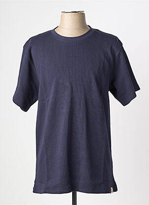 Tricou croială cambrată mâneci scurte albastru IRON AND RESIN bărbat