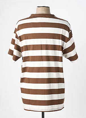 Tricou croială cambrată mâneci scurte maro IRON AND RESIN bărbat