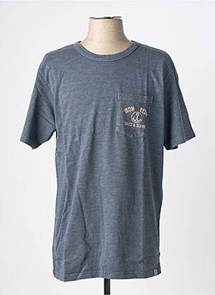 Tricou croială cambrată mâneci scurte gri IRON AND RESIN bărbat