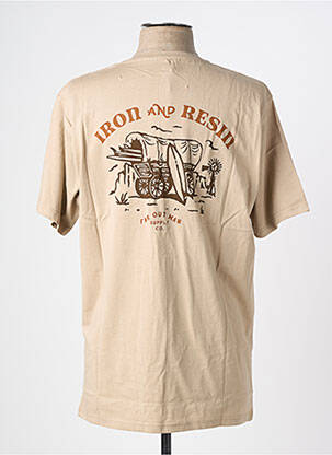Tricou bio mâneci scurte maro IRON AND RESIN bărbat