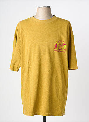 Tricou elasticitate mâneci scurte galben IRON AND RESIN bărbat