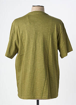 Tricou guler tunisian mâneci scurte verde IRON AND RESIN bărbat