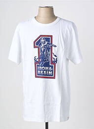 Tricou elasticitate mâneci scurte alb IRON AND RESIN bărbat