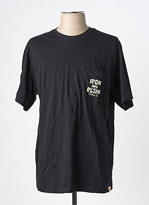 Tricou bio mâneci scurte negru IRON AND RESIN bărbat