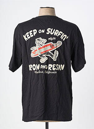 Tricou bio mâneci scurte negru IRON AND RESIN bărbat