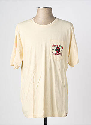 Tricou bio mâneci scurte bej IRON AND RESIN bărbat