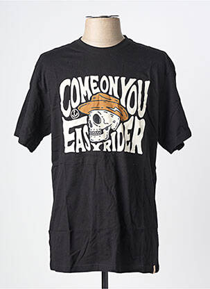 Tricou croială cambrată mâneci scurte negru IRON AND RESIN bărbat