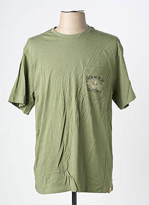 Tricou bio mâneci scurte verde IRON AND RESIN bărbat