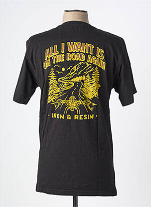 Tricou bio mâneci scurte negru IRON AND RESIN bărbat